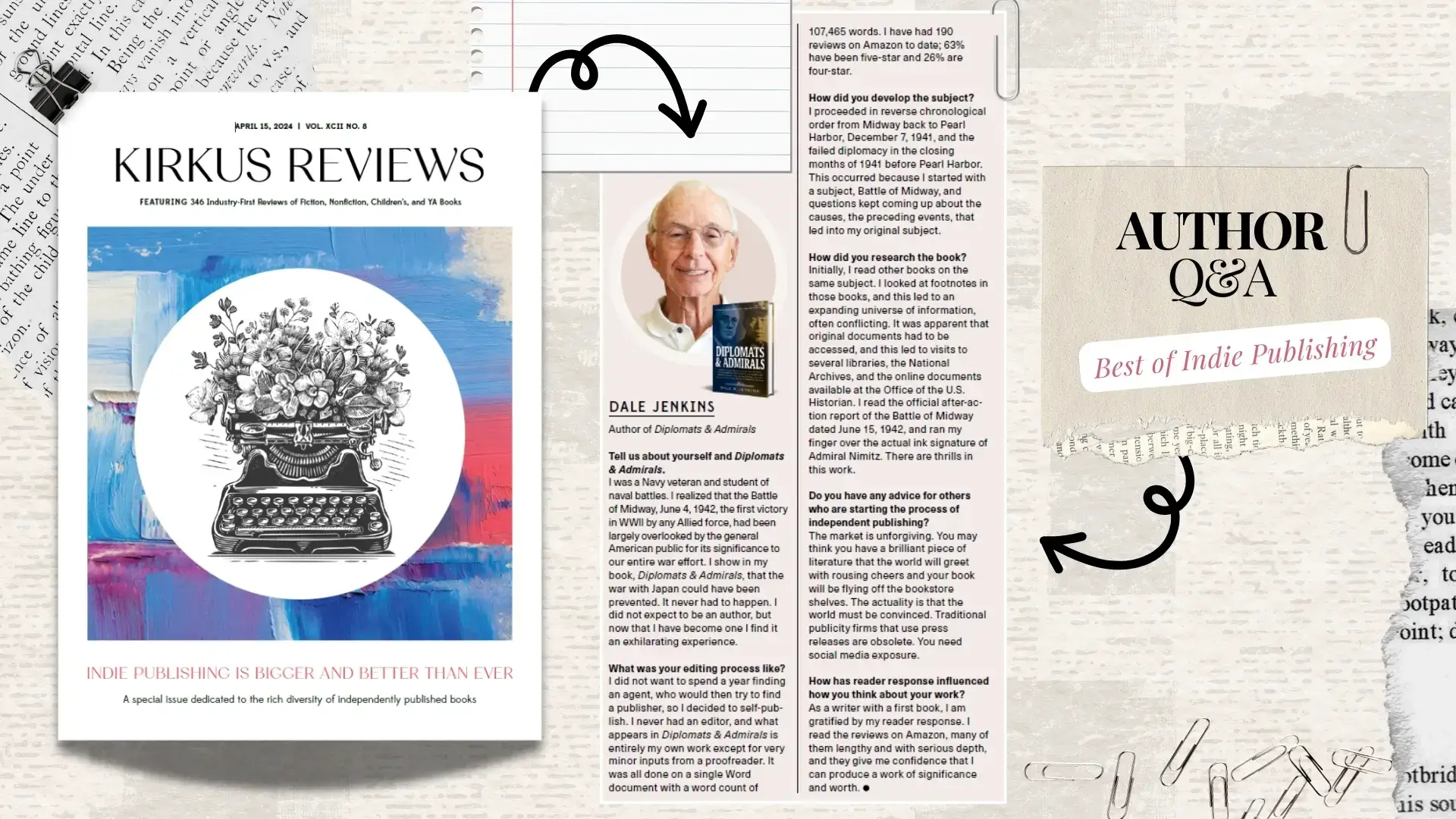 Dale A. Jenkins in KIRKUS Magazine