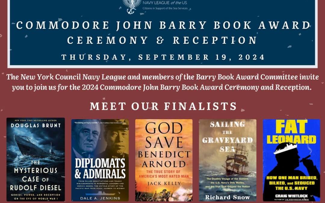 Diplomats & Admirals is a Barry Awards Finalist!