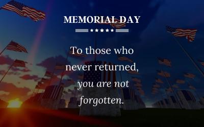 A Memorial Day Weekend Greeting to All