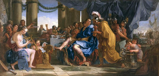 "Nero ordering the Murder of his Mother" | Painting by Noël Coypel