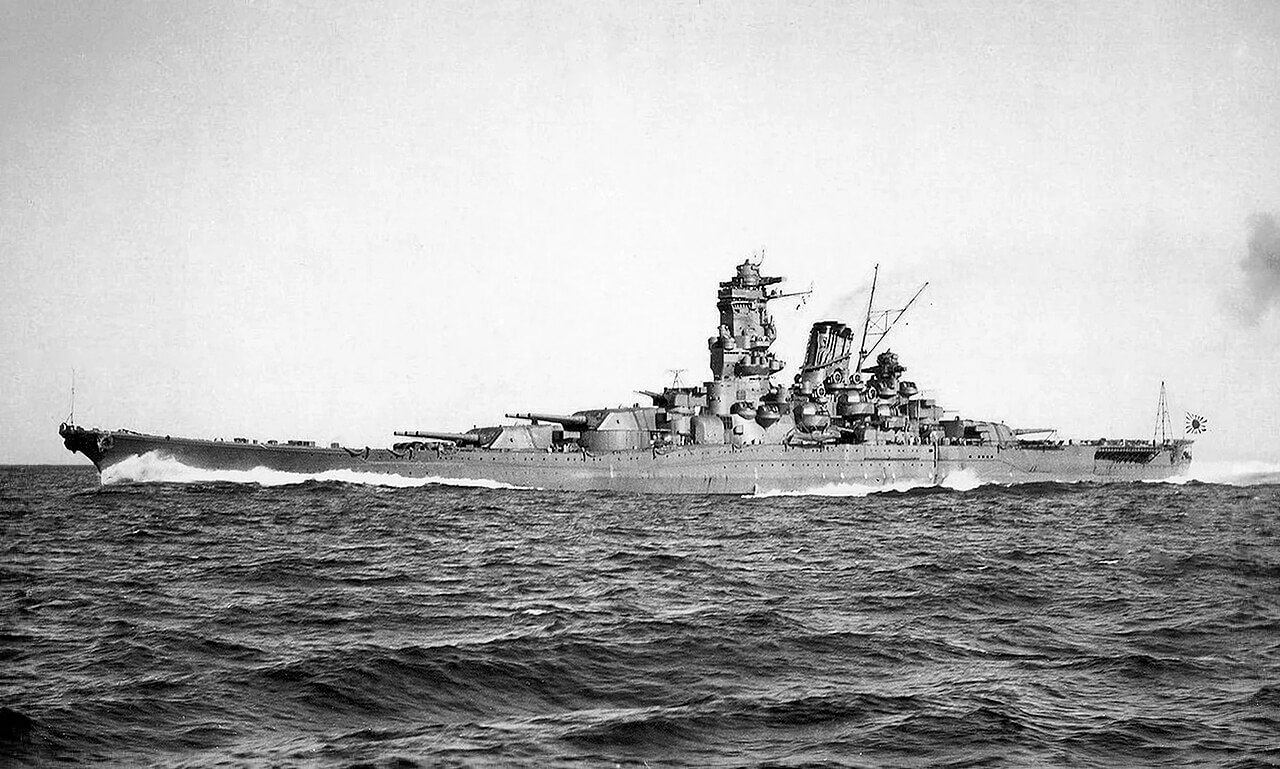 Yamato during sea trials, October 1941 | Public Domain Photo